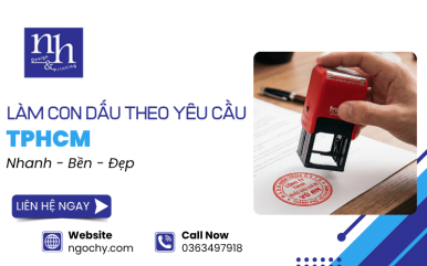Đơn vị làm con dấu theo yêu cầu TPHCM nhanh, đẹp, bền