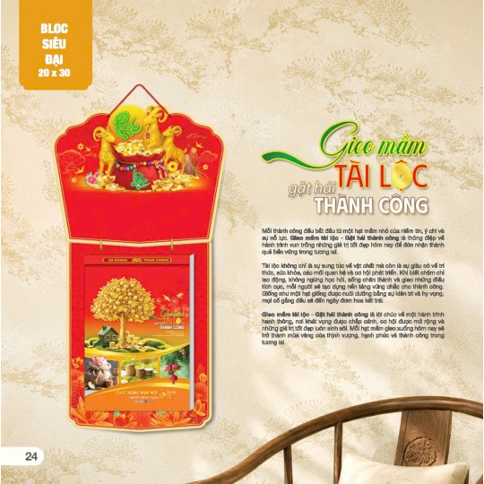 Lịch gieo mầm tài lộc gặt hái thành công