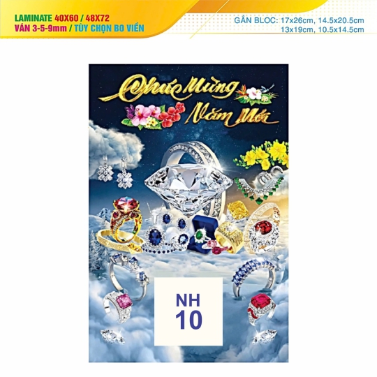 Bìa lịch lamina NH10
