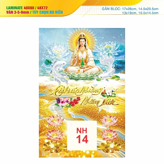 Bìa lịch lamina NH14