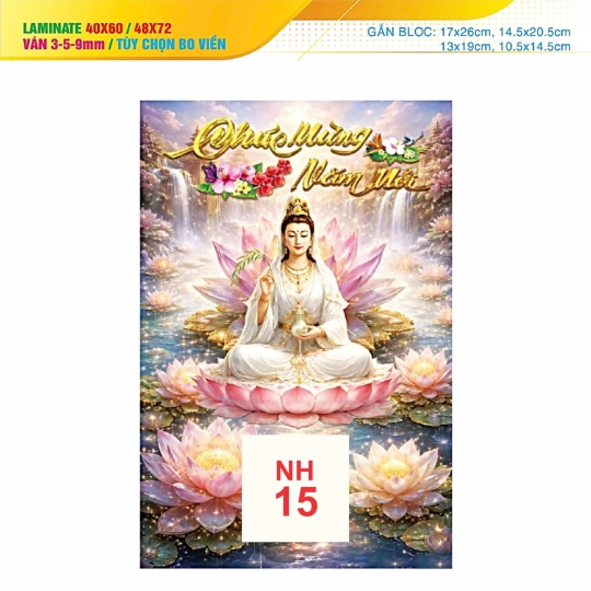 Bìa lịch lamina NH15