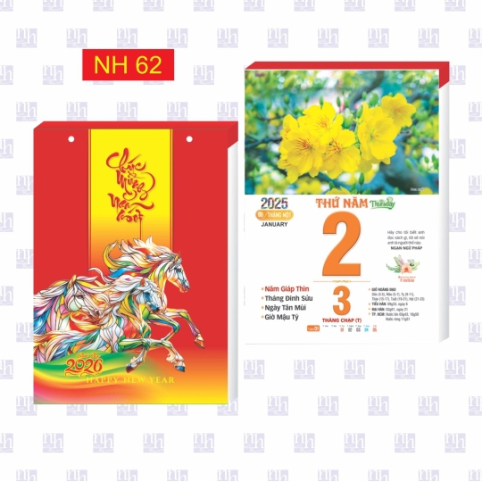 Lịch Bính Ngọ 2026 NH62