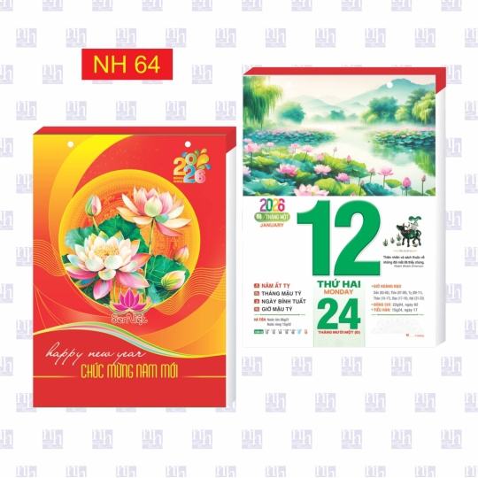 Lịch Bính Ngọ 2026 NH64