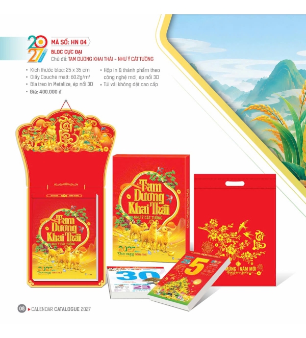 LỊCH TAM DƯƠNG KHAI THÁI