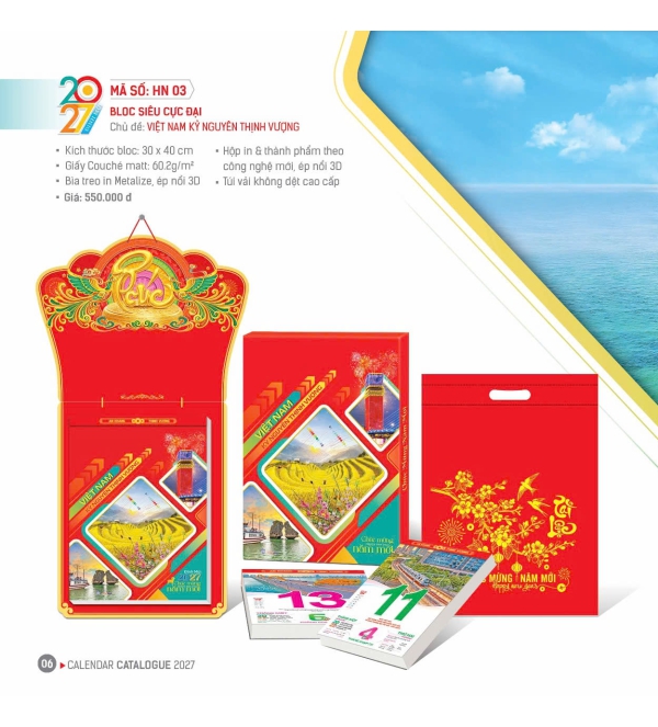 LỊCH VIỆT NAM KỸ NGUYÊN THỊNH VƯỢNG