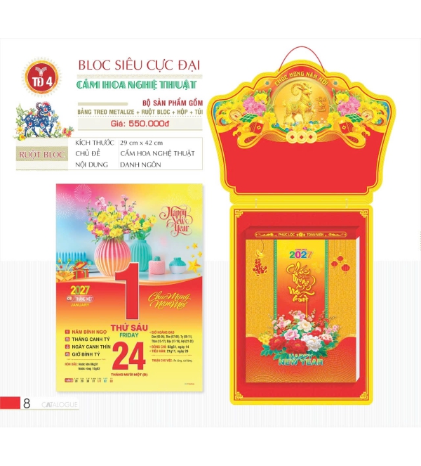 LỊCH CẮM HOA NGHỆ THUẬT