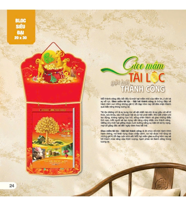 Lịch gieo mầm tài lộc gặt hái thành công