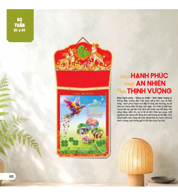 LỊCH GIEO HẠNH PHÚC SỐNG AN NHIÊN 