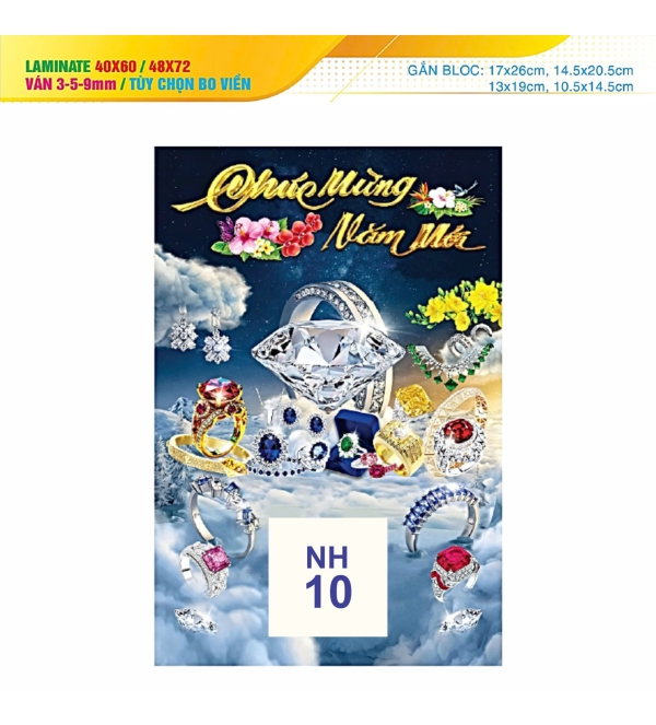 Bìa lịch lamina NH10