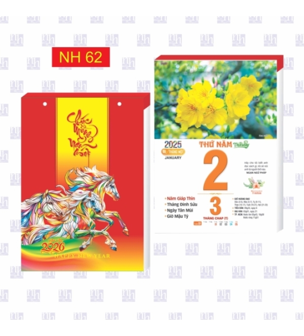 Lịch Bính Ngọ 2026 NH62