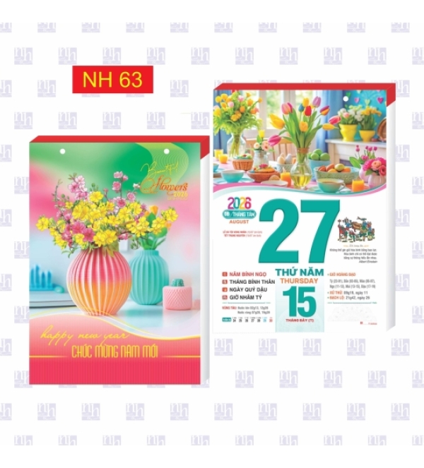 Lịch Bính Ngọ 2026 NH63